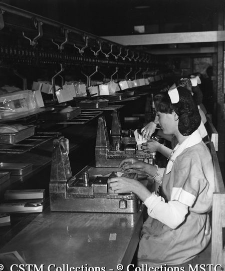 Weighing and packing fish filets at the Job Brothers and Co. Fish Plant