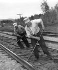 Relaying track in Brent, Ontario