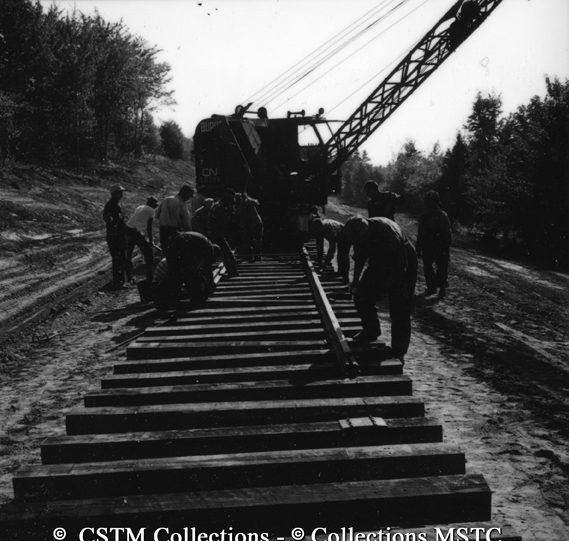 Assembling spur line for the Scott Maritime Pulp Ltd.