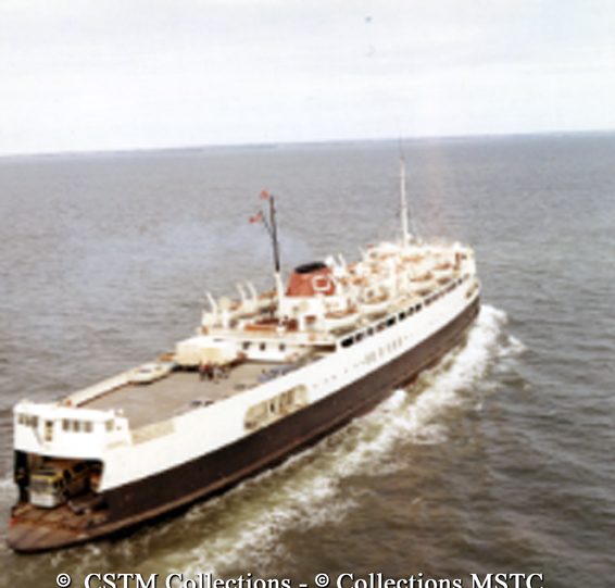 Aerial view of the MV Abegweit