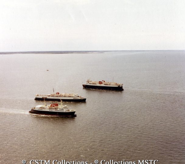Convoy of the MV Lucy Maud Montgomery, MV John Hamilton Gray and MV Abegweit somewhere between New Brunswick and Prince Edward Island