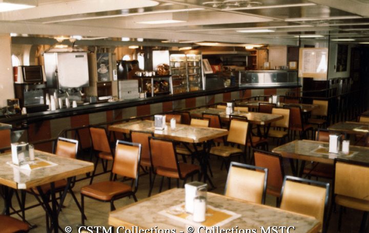 View of the restaurant and counter service available on the MV Abegweit