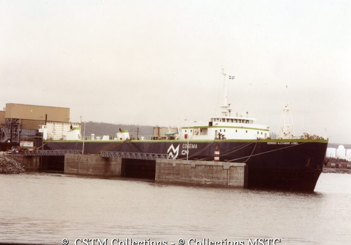 MV George Alexandre Lebel docked in Matane, Quebec