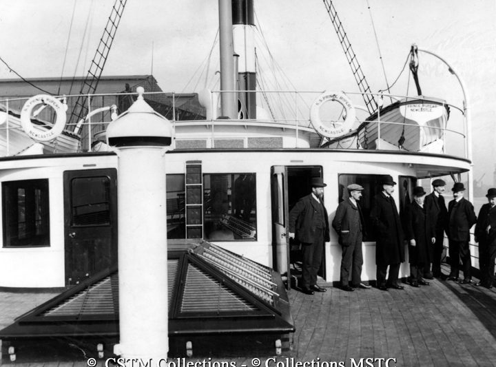 Visiting dignitaries aboard S.S. Prince Rupert shortly before sailing from England to Canada