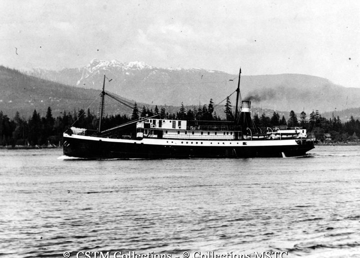 The S.S. Prince John entering Vancouver Harbour