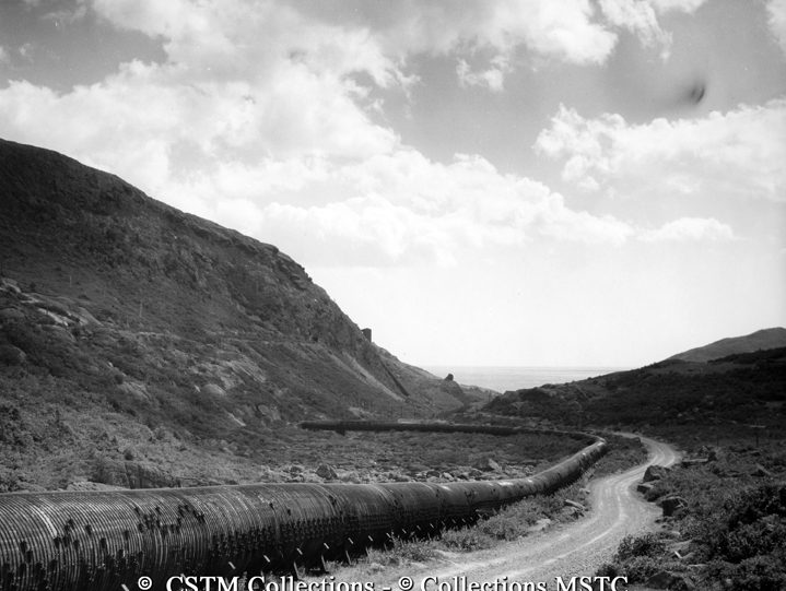 Water transmission pipe for hydro electricity near Petty Harbour