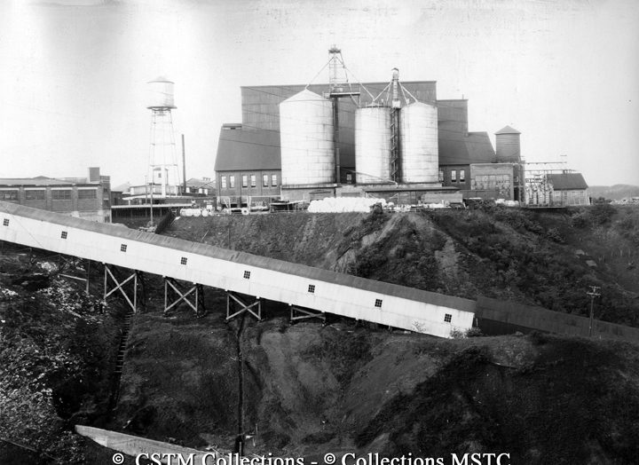 Exterior view of an aluminum plant, Shawinigan Falls