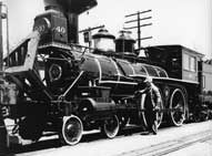 Oiling locomotive 40 in preparation for the next stop