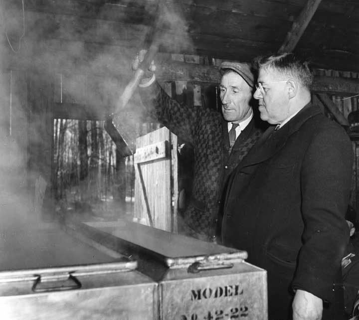 Quebec - maple sugar party at St. Julienne, Que. - April 1946