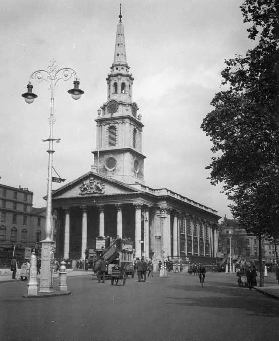 St Martin-in-the-Fields,an Anglican church at the north-east corner of Trafalgar Square