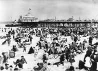 England - a typical day at New Brighton Beach