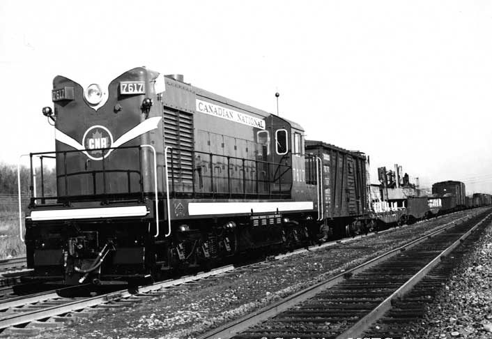 Diesel locomotive Y-2-b 7603 built by Canadian Locomotive Company (model H12-44) in 1951