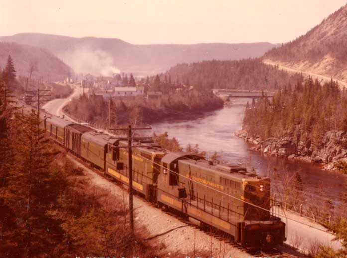 A passenger train, probably the