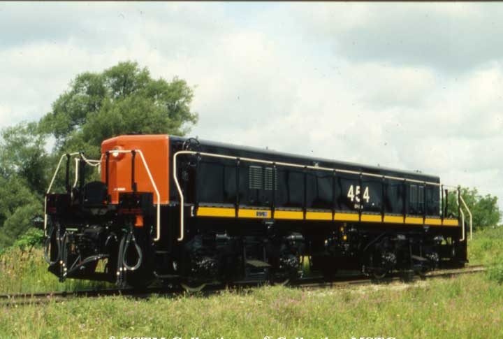 Yard booster unit GY-00a 454 built by General Motors in 1980, converted from a GP-9 locomotive