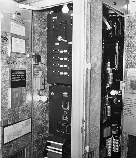 Air-conditioning and generator controls in a first class EM coach