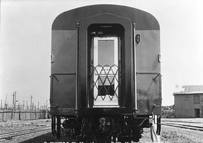 First class EM coach 5527, built by Canadian Car & Foundry Company in 1954
