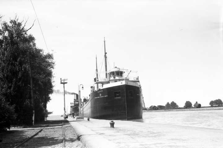 A Caribbean American Shipping Corp. (CASCO) cargo ship docked in the Welland Canal