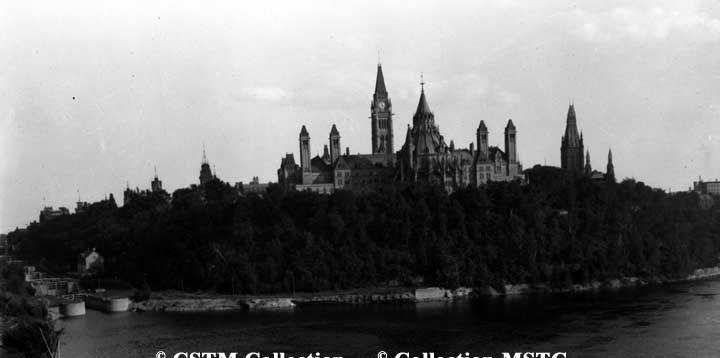 View of the Parliament Buildings from the Ottawa River