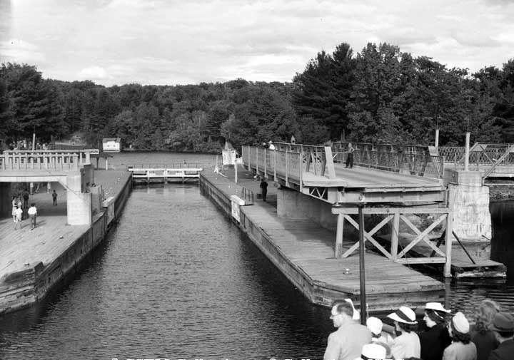 Passing through the Port Carling Locks, Muskoka Lakes