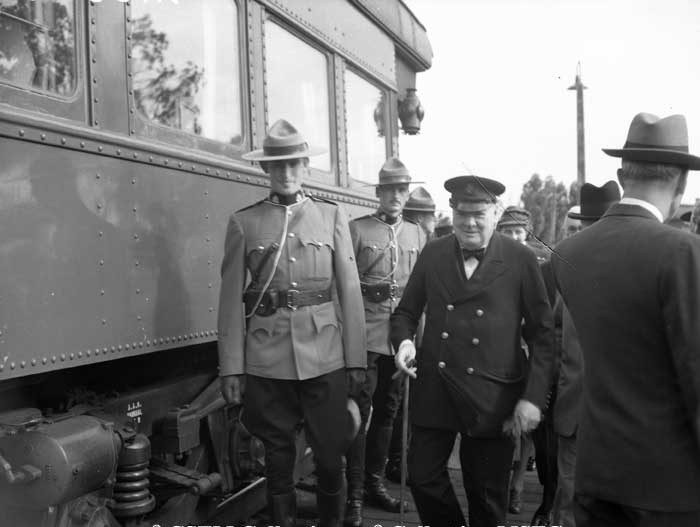 Sir Winston Churchill at Charnay Junction