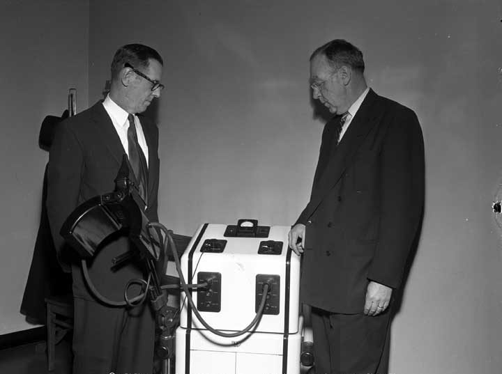 Examining the latest equipment at a new Toronto medical clinic