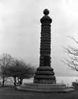 Monument at Fort Erie,  originally erected in the ruins of the fort in 1904 and now stands over a mass grave that was uncovered during the fort's restoration