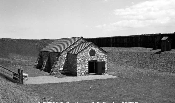 View of powder magazine of Fort George, Niagara-on-the-Lake
