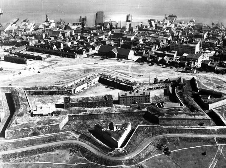 Aerial view of Citadel Hill and Halifax
