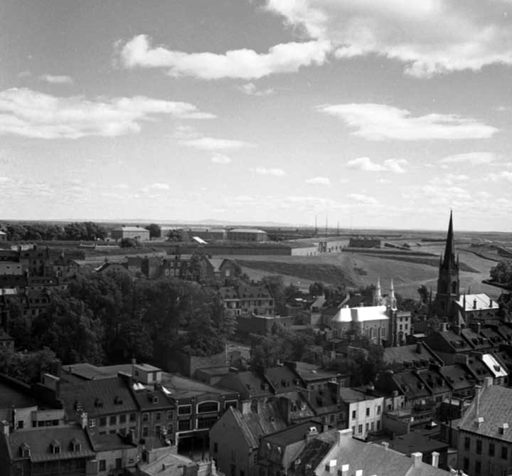 Aerial view of citadel from Price House, Quebec City