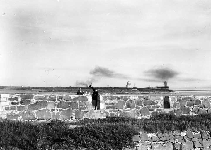 Churchill excursionists at Prince of Wales’ Fort, near Churchill, Manitoba