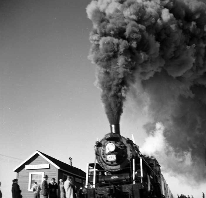 Canadian National Railways steam locomotive 5114 on its last run