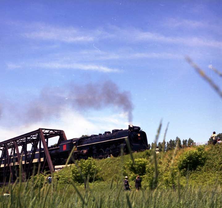 Last run of steam locomotive no.6218 to Victoriaville, Quebec