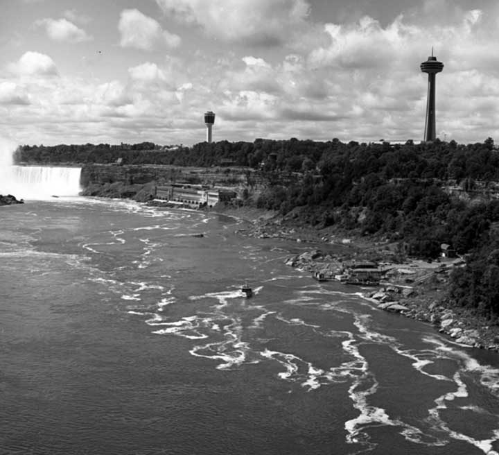 Canadian Power Plant from Rainbow Bridge, Niagara Falls, N.Y.