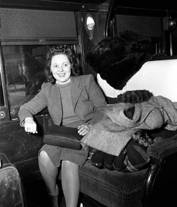 British war brides traveling by train from Halifax