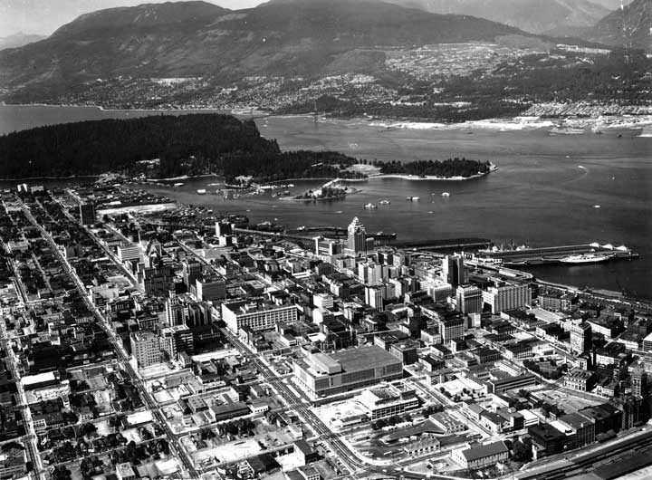 Aerial view of Vancouver, B.C.