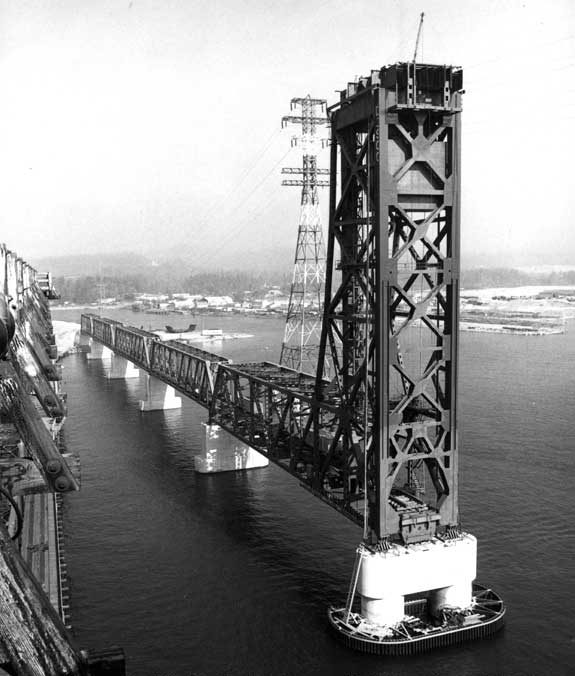 Vancouver Burrard Inlet lift bridge