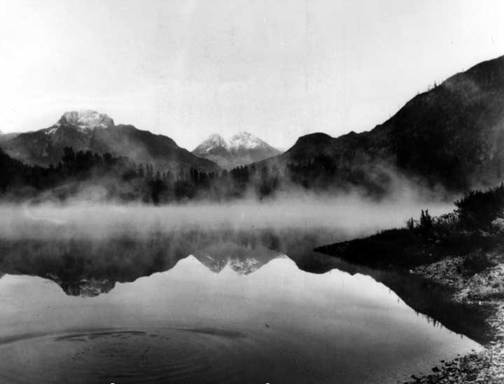 Early morning mist, Hope, B.C.