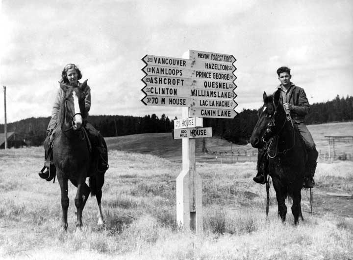 Horseback riding, 100 Mile House, B.C.