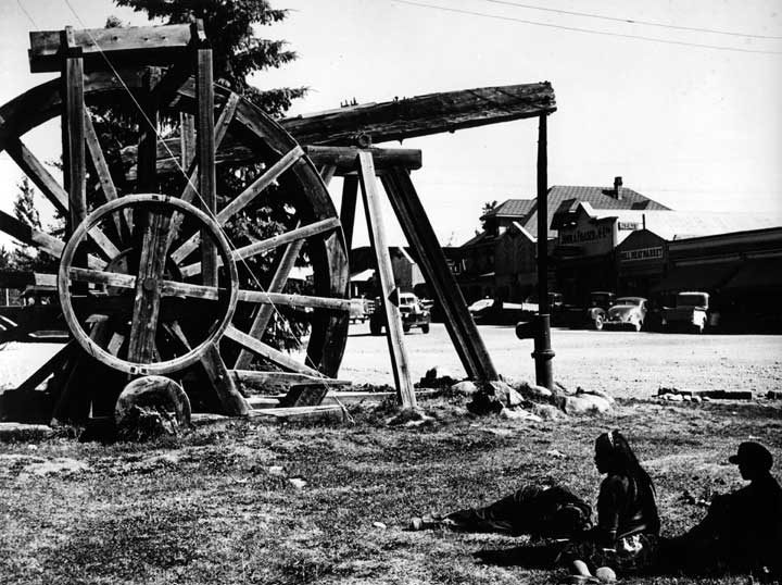 Historic Cornish water pump at Quesnel, B.C.