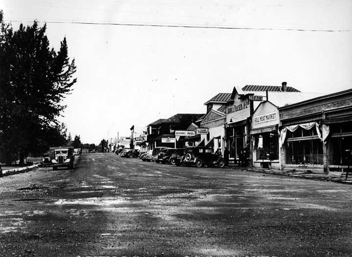 View down Main St. at Quesnel, B.C.