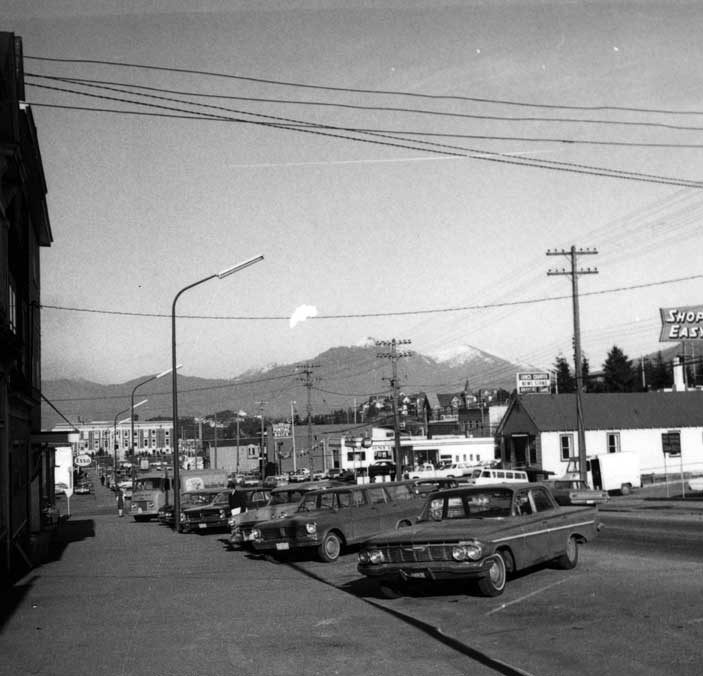 Business area of Prince Rupert, B.C.