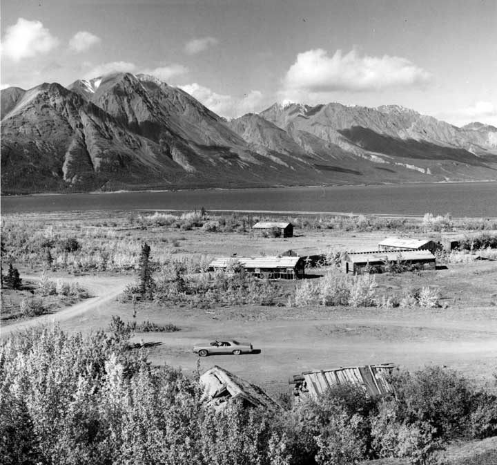 Silver City gold mining ghost town, Kluane Lake, Y.T.