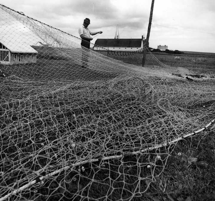 Montgomery fisherman Ben Aucoin with cod nets