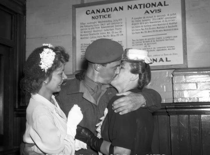 War record - servicemen at Montreal