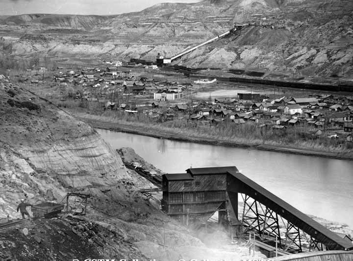 Coal mining at Drumheller, Alberta