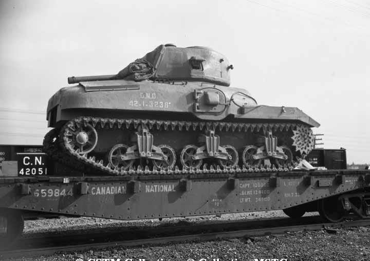 War record - Tank on flat car