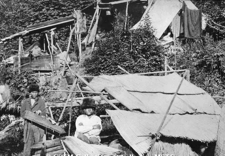 Oolachan fishing camp, Fraser river, B.C.