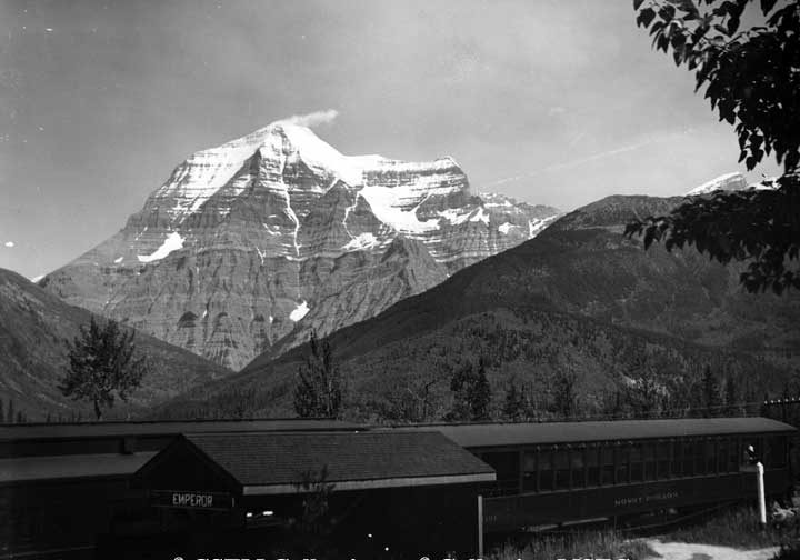 Mt. Robson from Emperor Station on the Prince Rupert line