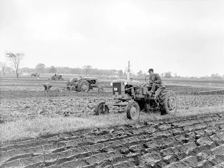 Tractor ploughing match