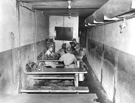 Asbestos Mine : lunch room, 229 metres below the surface